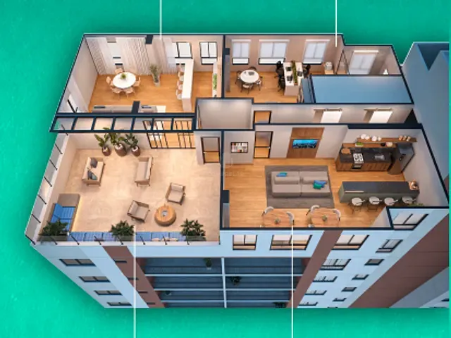 Apartamento 2 quartos e 2 banheiros, à venda, no bairro Manuel Dias Branco em Fortaleza
