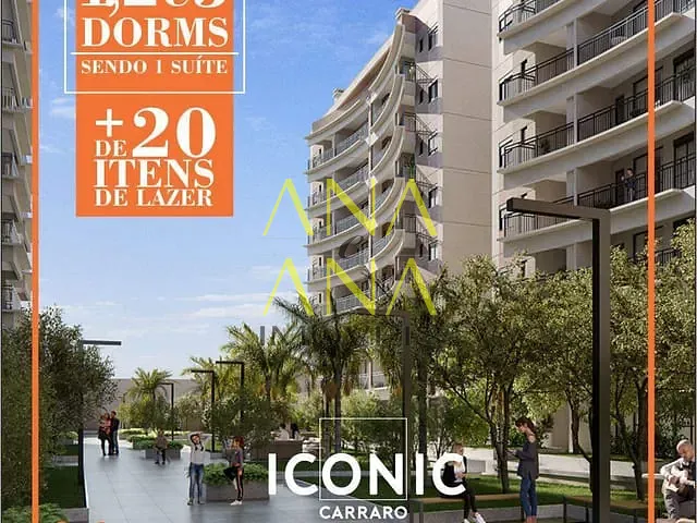 Apartamento 1 quarto e 2 banheiros, à venda, no bairro Condomínio Residencial e Comercial Fazenda Santa Petronilla em Bragança Paulista
