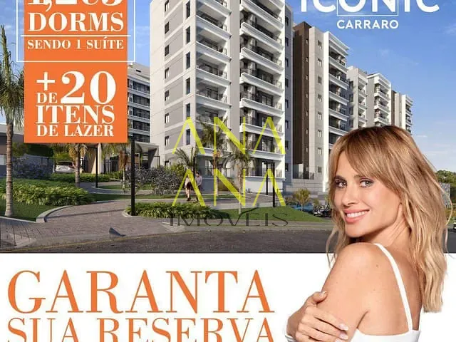Apartamento 1 quarto e 2 banheiros, à venda, no bairro Condomínio Residencial e Comercial Fazenda Santa Petronilla em Bragança Paulista