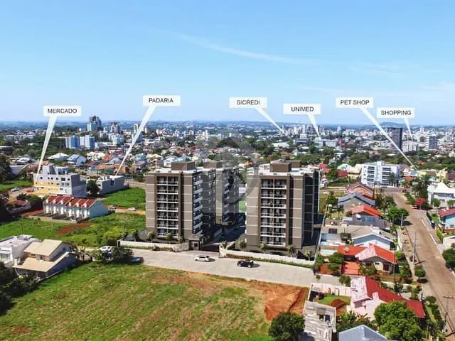 Apartamento com 97m² 2 quartos e 1 banheiro, à venda, no bairro Universitário em Lajeado