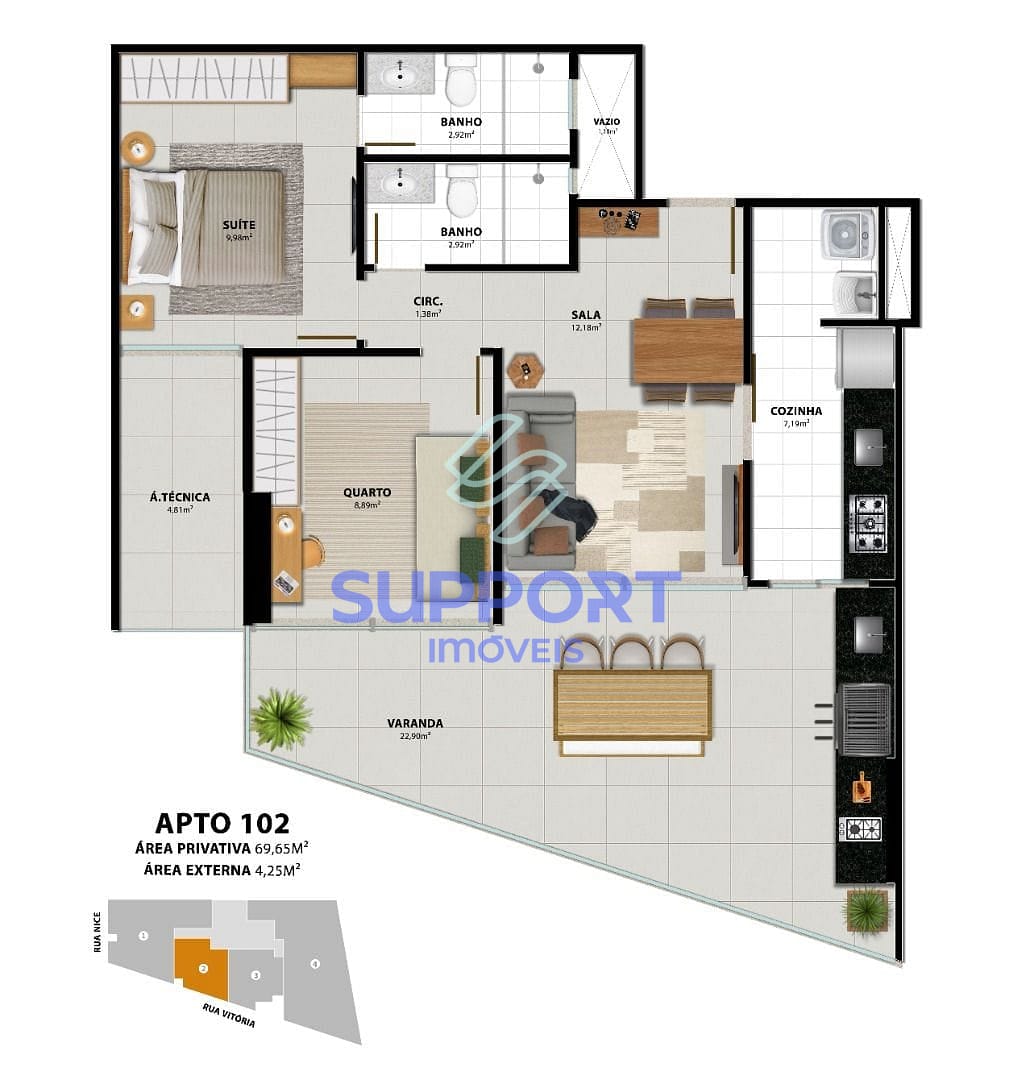 Apartamento, 1 quarto, 108 m² - Foto 21