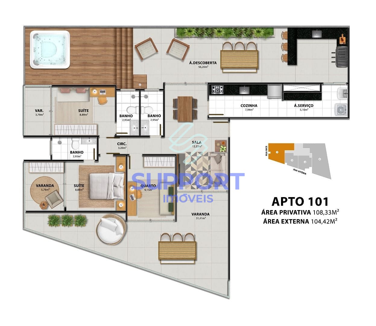 Apartamento, 1 quarto, 108 m² - Foto 20