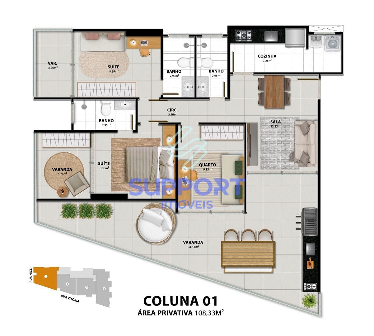 Apartamento, 1 quarto, 108 m² - Foto 24