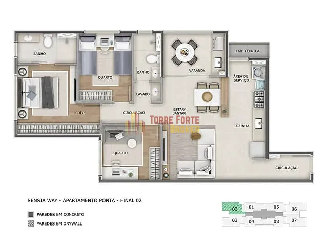 Apartamento com 67m² 3 quartos e 2 banheiros, à venda, no bairro Estoril em Belo Horizonte