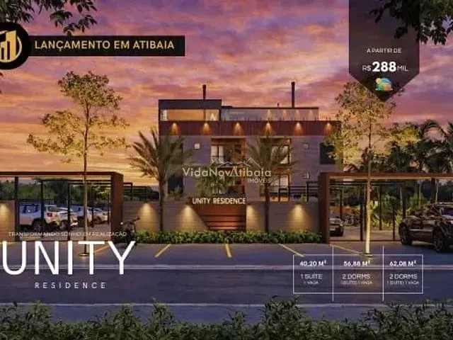 Apartamento 2 quartos e 2 banheiros, à venda, no bairro Ressaca em Atibaia