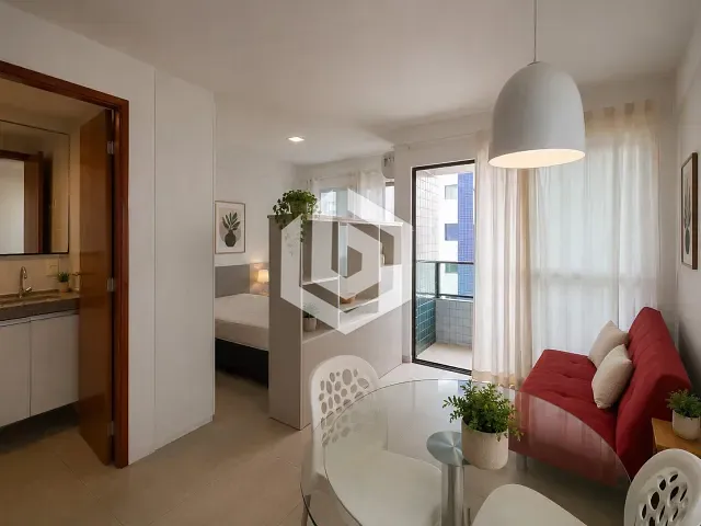 Apartamento com 42m² 1 quarto e 1 banheiro, à venda, no bairro Boa Viagem em Recife