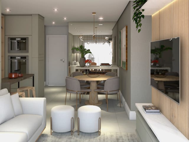 Apartamento 2 quartos e 1 banheiro, à venda, no bairro Centro em Criciúma