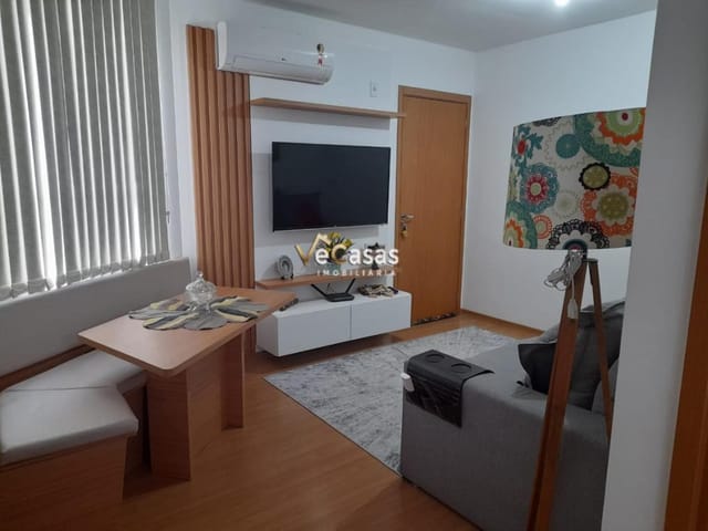 Apartamento com 70m² 2 quartos e 1 banheiro, à venda, no bairro Atlântica em Rio das Ostras