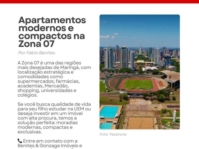Foto do Apartamento - Apartamento à venda, Zona 07, Maringá, PR | Benites & Gonzaga Imóveis