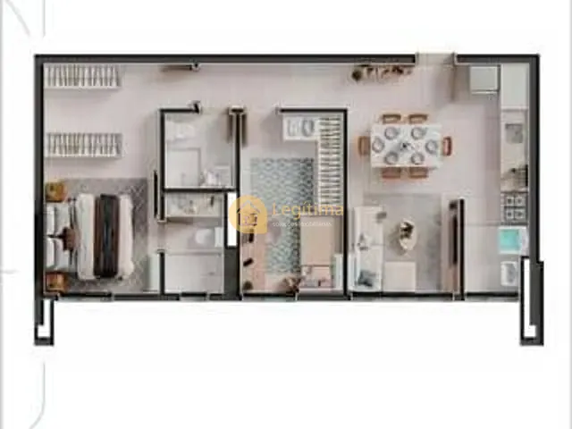 Apartamento 2 quartos e 2 banheiros, à venda, no bairro Parque Amazônia em Goiânia