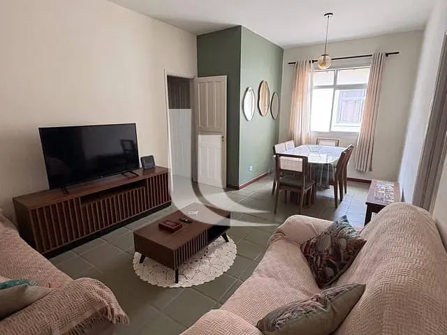 Apartamento com 75m² 2 quartos e 1 banheiro, para alugar, no bairro Balneario Praia do Perequê em Guarujá