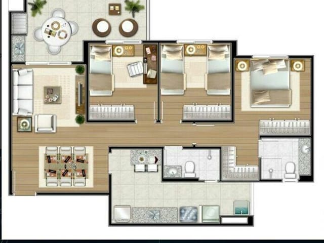 Foto do Apartamento - R.&.C V.E.N.D.E, Jd. Satélite, Ed. Absoluto, 87,5 m2, 3 Dorms, Ste, 2 Vagas! | RUSSI IMÓVEIS