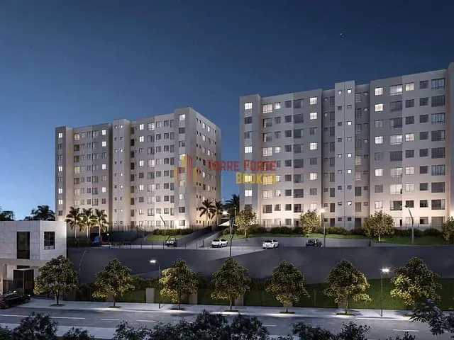 Apartamento com 49m² 2 quartos e 1 banheiro, à venda, no bairro Estoril em Belo Horizonte