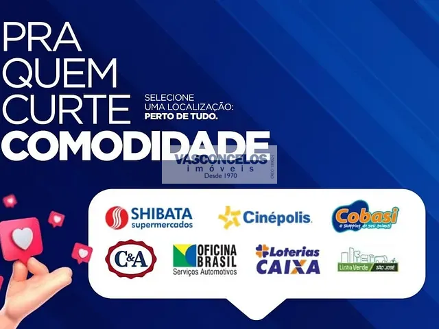Apartamento com 52m² 2 quartos e 2 banheiros, à venda, no bairro Jardim Oriente em São José dos Campos