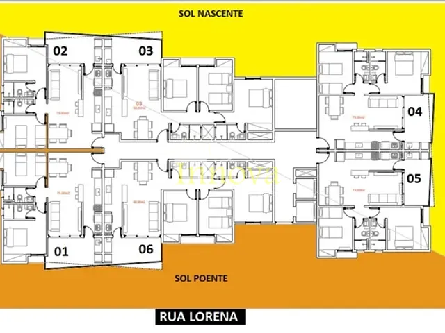 Apartamento com 74m² 2 quartos e 2 banheiros, à venda, no bairro Martim de Sá em Caraguatatuba