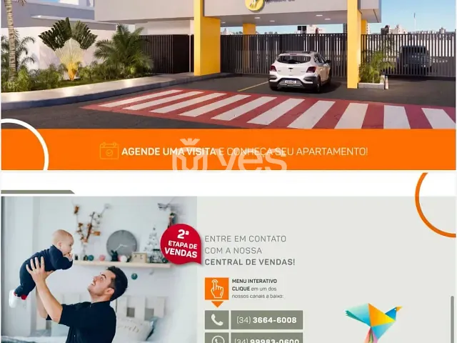 Apartamento 2 quartos e 1 banheiro, à venda, no bairro Guilhermina Vieira Chaer em Araxá