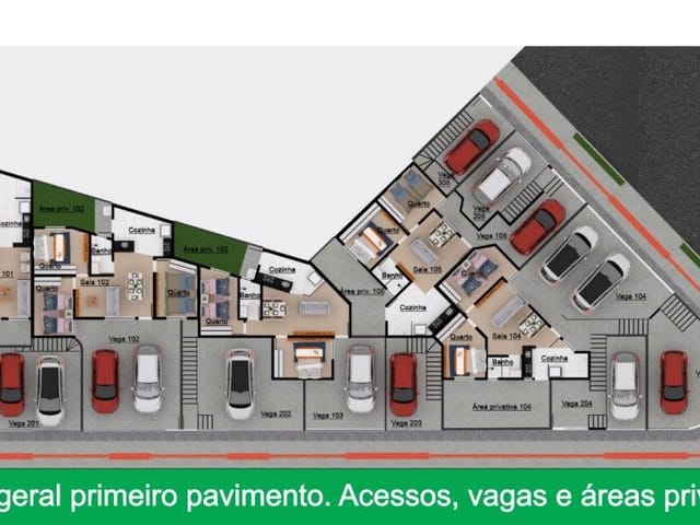 Cobertura / Penthouse com 124m² 2 quartos e 2 banheiros, à venda, no bairro Jardim Laguna em Contagem