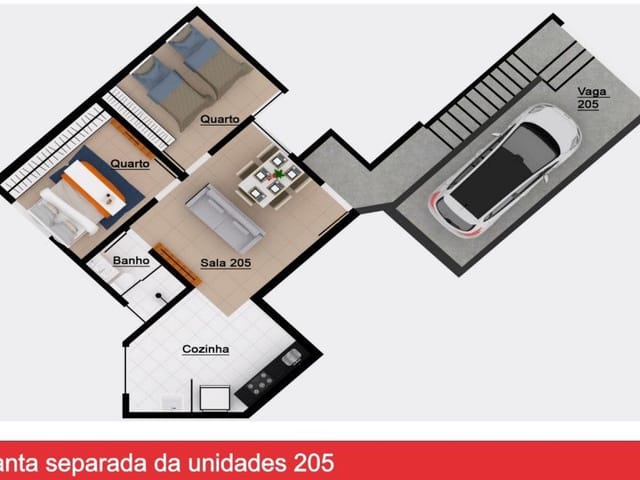 Cobertura / Penthouse com 124m² 2 quartos e 2 banheiros, à venda, no bairro Jardim Laguna em Contagem