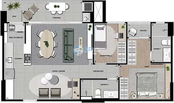 Apartamento, 2 quartos, 90 m² - Foto 15