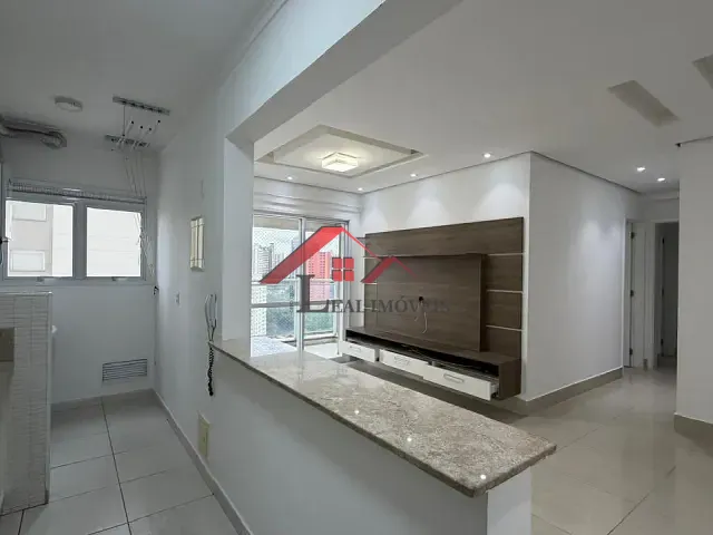 Apartamento com 66m² 2 quartos e 2 banheiros, para alugar, no bairro Jardim em Santo André