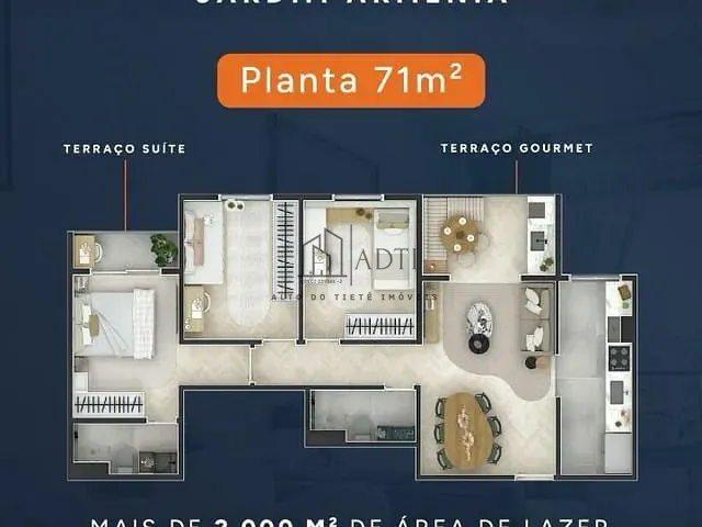 Apartamento 2 quartos e 1 banheiro, à venda, no bairro Jardim Armênia em Mogi das Cruzes
