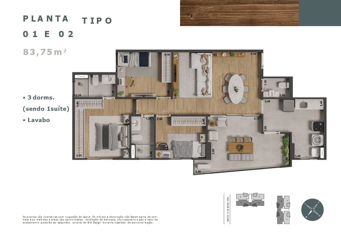 Apartamento, 3 quartos, 80 m² - Foto 32