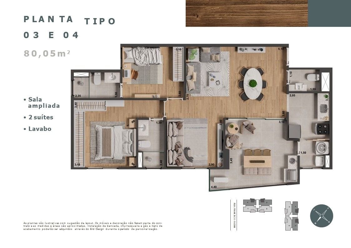 Apartamento, 3 quartos, 80 m² - Foto 26