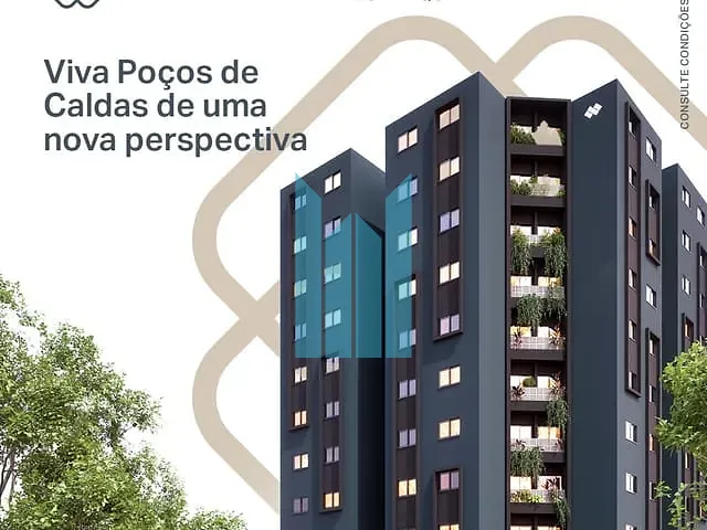 Apartamento 2 quartos e 2 banheiros, à venda, no bairro Jardim dos Manacás em Poços de Caldas