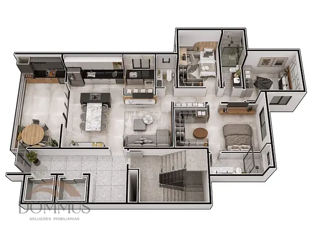 Apartamento com 128m² 3 quartos e 2 banheiros, à venda, no bairro Horto em Ipatinga