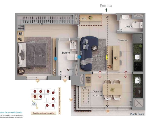 Apartamento 1 quarto e 1 banheiro, à venda, no bairro Vila Firmiano Pinto em São Paulo