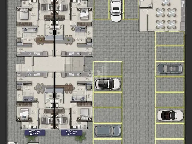 Apartamento 2 quartos e 1 banheiro, à venda, no bairro Bairro Areias em Tijucas