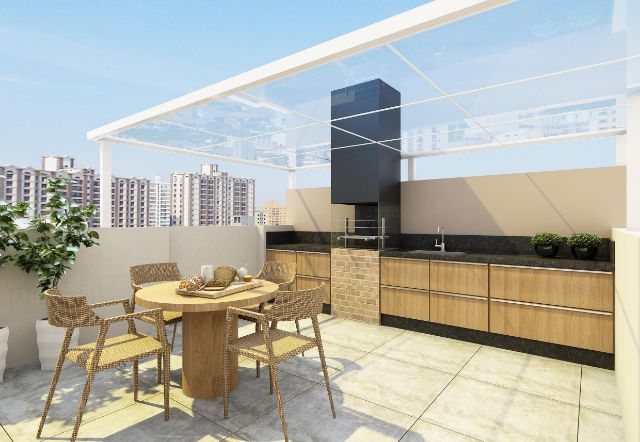 Apartamento com 45m² 2 quartos e 1 banheiro, à venda, no bairro Vila Luzita em Santo André