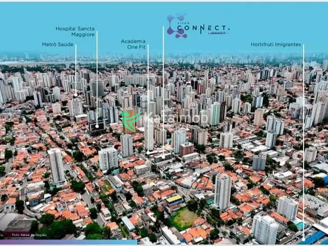 Apartamento 1 quarto e 2 banheiros, à venda, no bairro Vila da Saúde em São Paulo