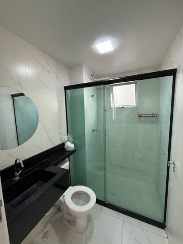 Apartamento com 47m² 2 quartos e 1 banheiro, para alugar, no bairro Pousada Del Rey (São Benedito) em Santa Luzia
