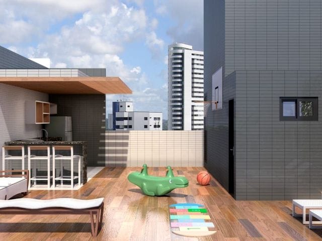 Apartamento 1 quarto e 1 banheiro, à venda, no bairro Jardim Cidade Universitária em João Pessoa