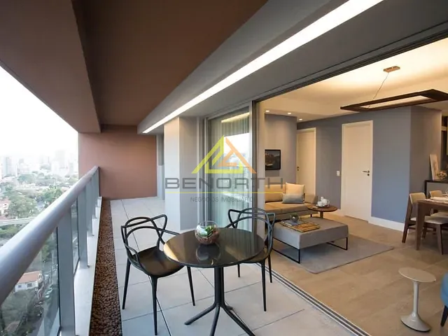 Apartamento com 81m² 2 quartos e 3 banheiros, para alugar, no bairro Brooklin Paulista em São Paulo