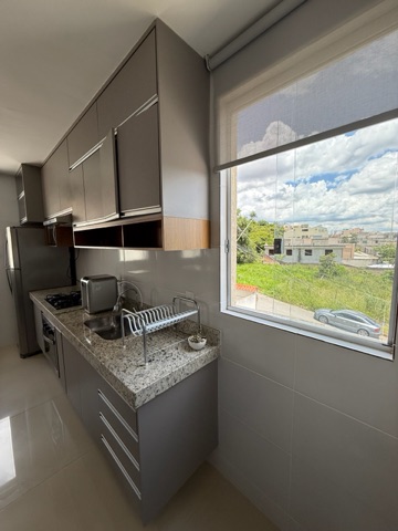 Apartamento com 60m² 2 quartos e 1 banheiro, para alugar, no bairro Liberdade em Santa Luzia
