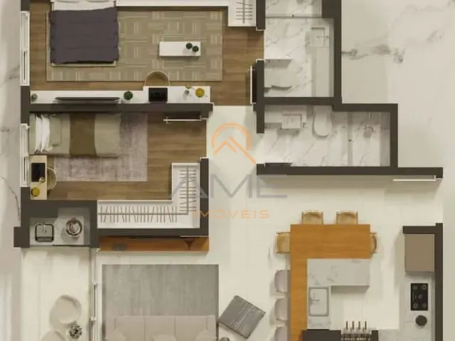 Apartamento com 67m² 2 quartos e 2 banheiros, à venda, no bairro Centro em Pelotas