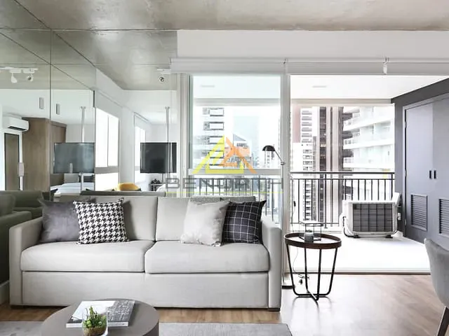 Apartamento com 63m² 1 quarto e 2 banheiros, para alugar, no bairro Cidade Monções em São Paulo