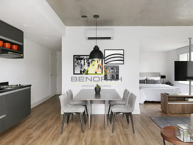 Apartamento com 63m² 1 quarto e 2 banheiros, para alugar, no bairro Cidade Monções em São Paulo