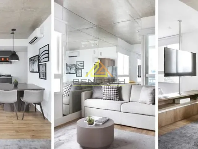 Apartamento com 63m² 1 quarto e 2 banheiros, para alugar, no bairro Cidade Monções em São Paulo
