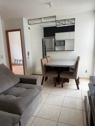 Apartamento 2 quartos e 1 banheiro, para alugar, no bairro Pousada Del Rey (São Benedito) em Santa Luzia