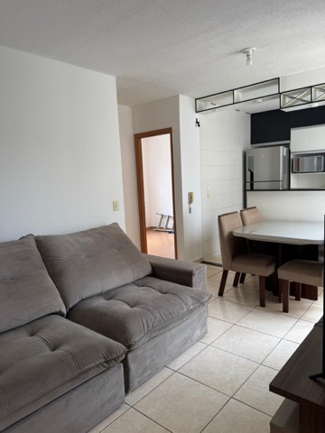 Apartamento 2 quartos e 1 banheiro, para alugar, no bairro Pousada Del Rey (São Benedito) em Santa Luzia