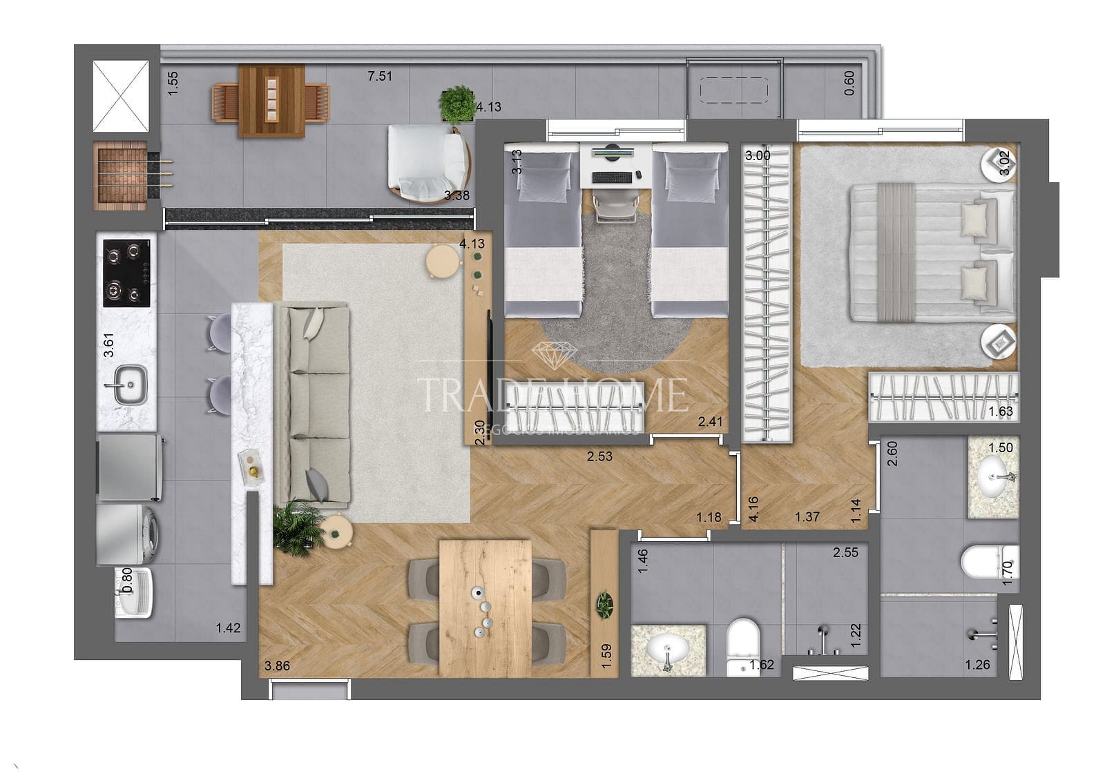 Apartamento, 2 quartos, 69 m² - Foto 35