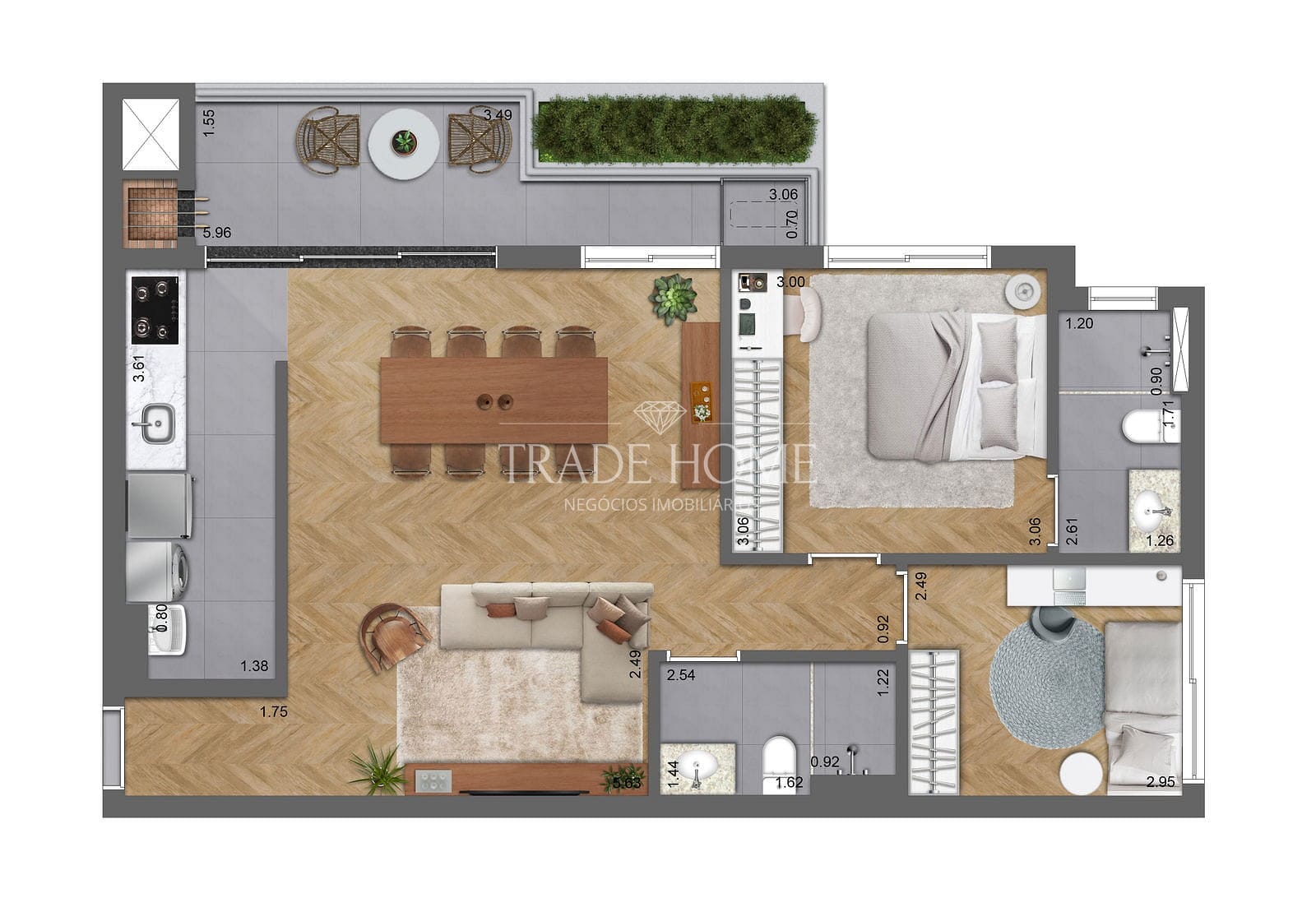 Apartamento, 2 quartos, 69 m² - Foto 42