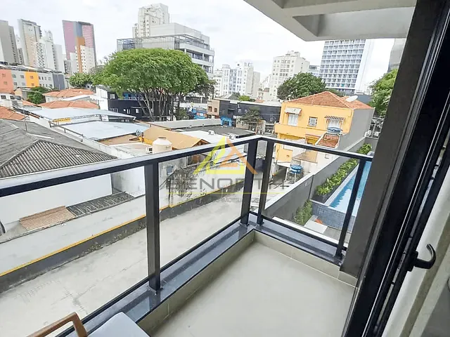 Apartamento com 40m² 1 quarto e 2 banheiros, para alugar, no bairro Pinheiros em São Paulo