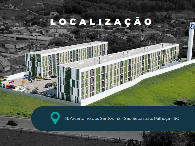 Foto do Apartamento - Apartamento Garden 2 Dormitórios, Financiável, à venda, em  São Sebastião, Palhoça, Santa Catarina | Costão Sul Imóveis