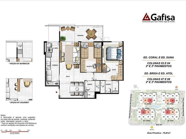 Apartamento 2 quartos e 1 banheiro, à venda, no bairro Itaipu em Niterói