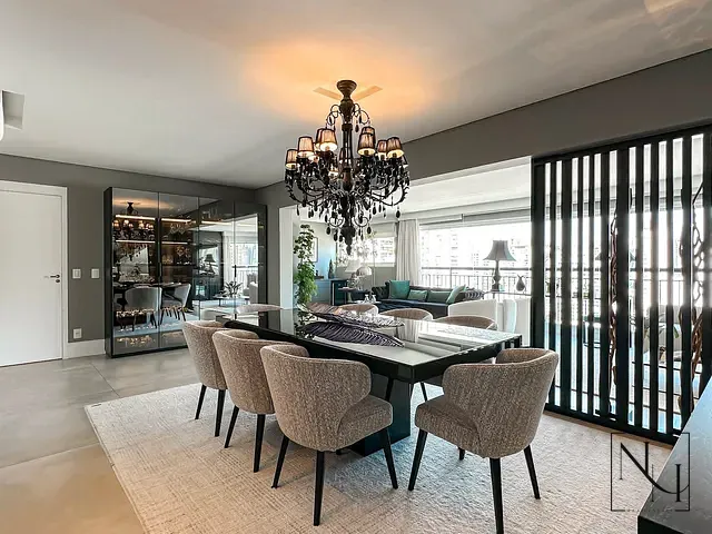 Apartamento com 213m² 3 quartos e 5 banheiros, para alugar, no bairro Brooklin em São Paulo