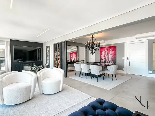 Apartamento com 213m² 3 quartos e 5 banheiros, para alugar, no bairro Brooklin em São Paulo